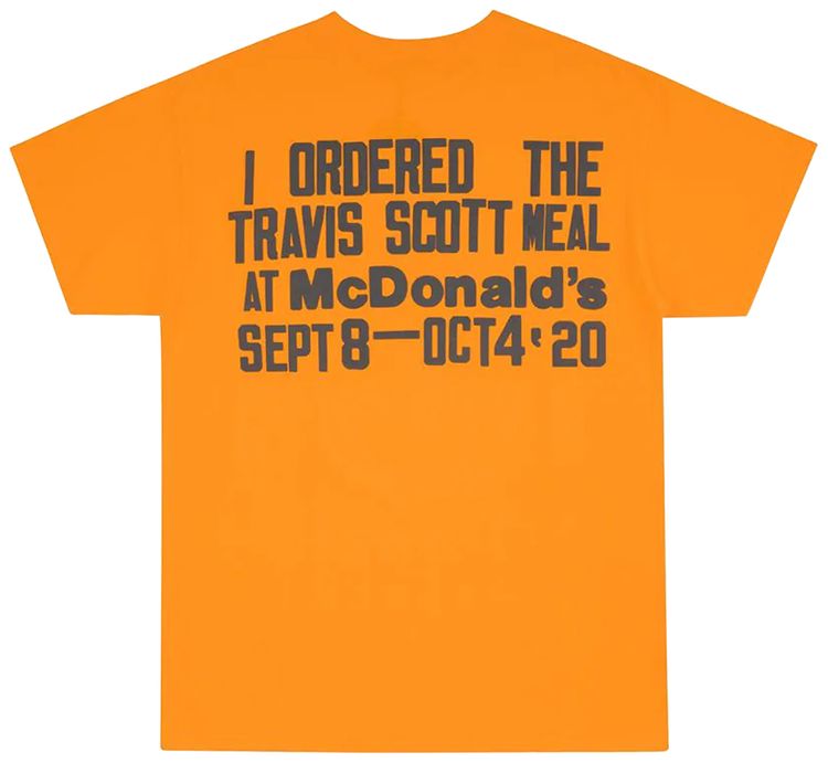 Cactus Jack by Travis Scott x Cactus Plant Flea Market Burger Mouth T Shirt Gold