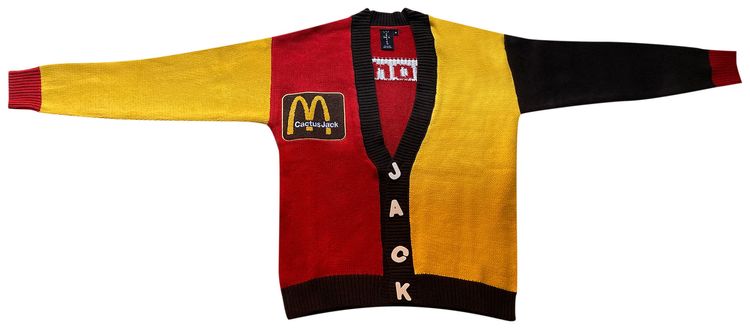 Cactus Jack by Travis Scott x Cactus Plant Flea Market Cardigan GoldRedBrown