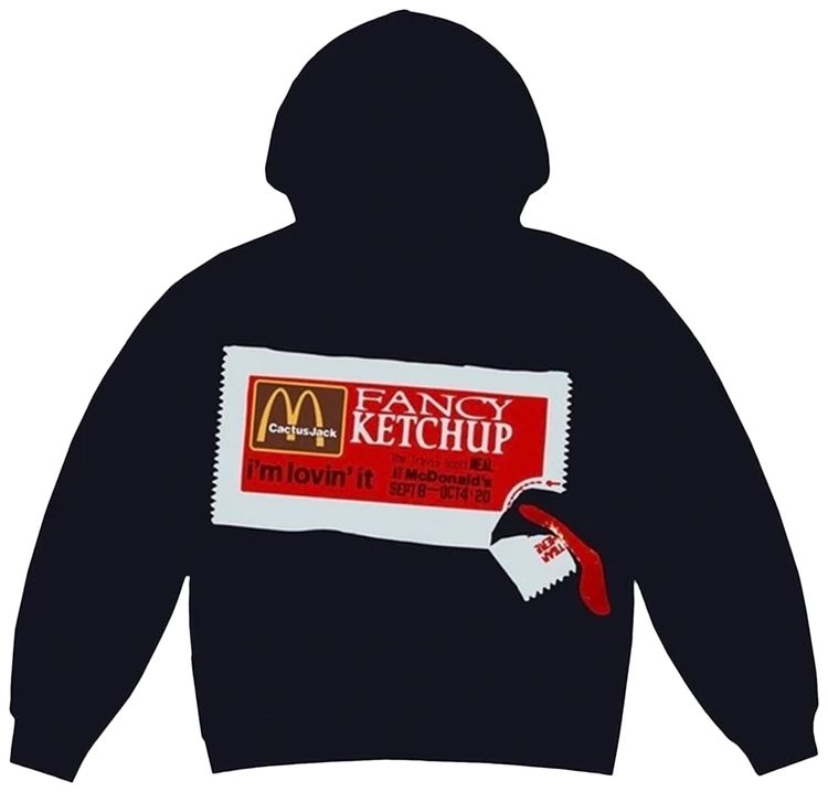 Cactus Jack by Travis Scott x Cactus Plant Flea Market Ketchup Hoodie Black