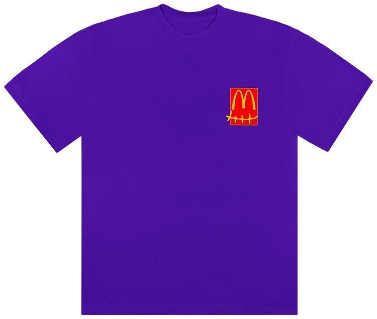 Cactus Jack by Travis Scott x McDonalds Action Figure Series II T Shirt Purple