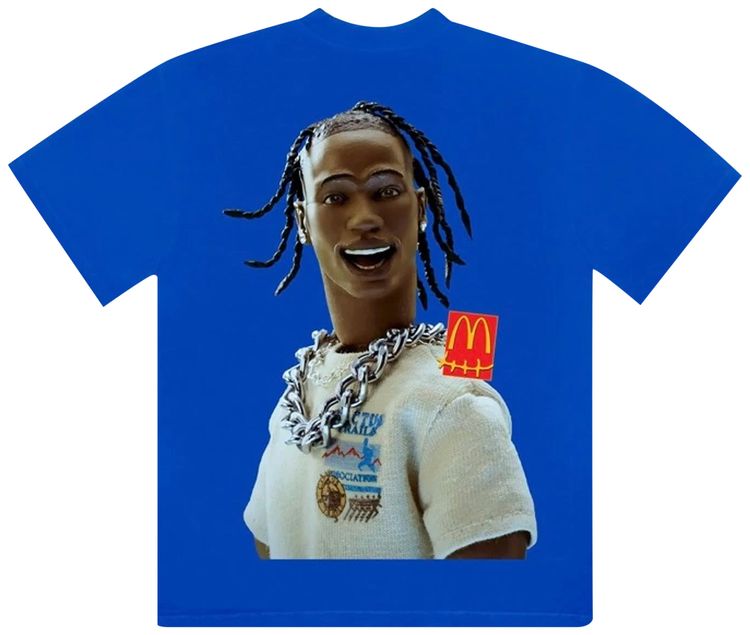 Cactus Jack by Travis Scott x McDonalds Action Figure Series III T Shirt Royal