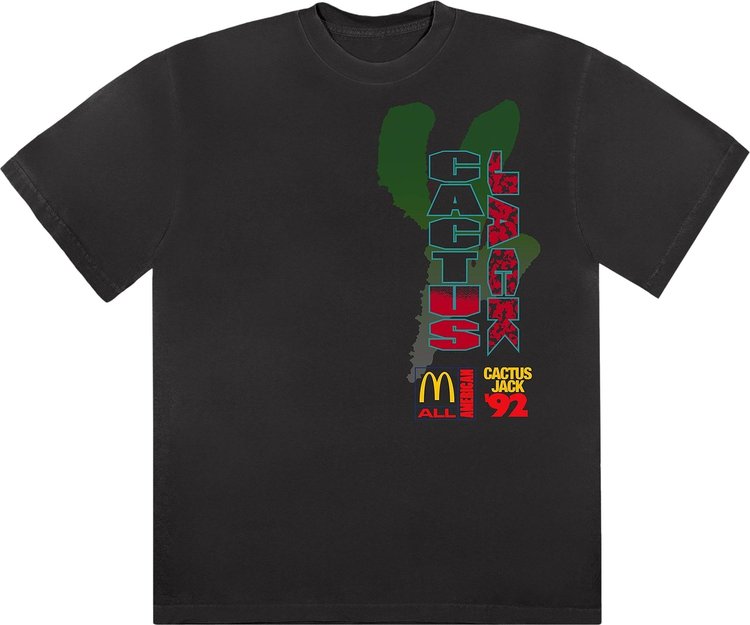 Cactus Jack by Travis Scott x McDonald's All American '92 T-Shirt 'Black'