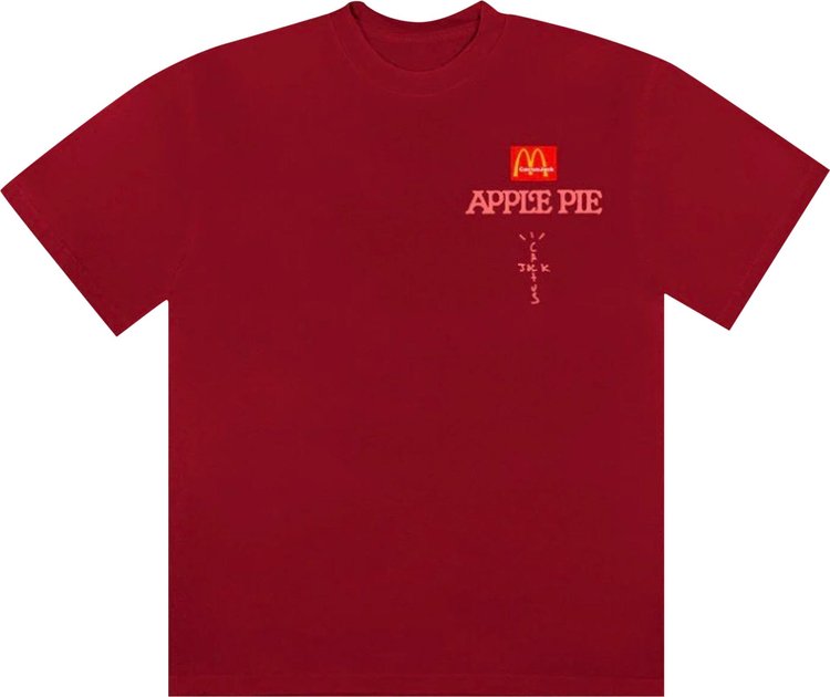 Cactus Jack by Travis Scott x McDonald's Apple Pie T-Shirt 'Cardinal'