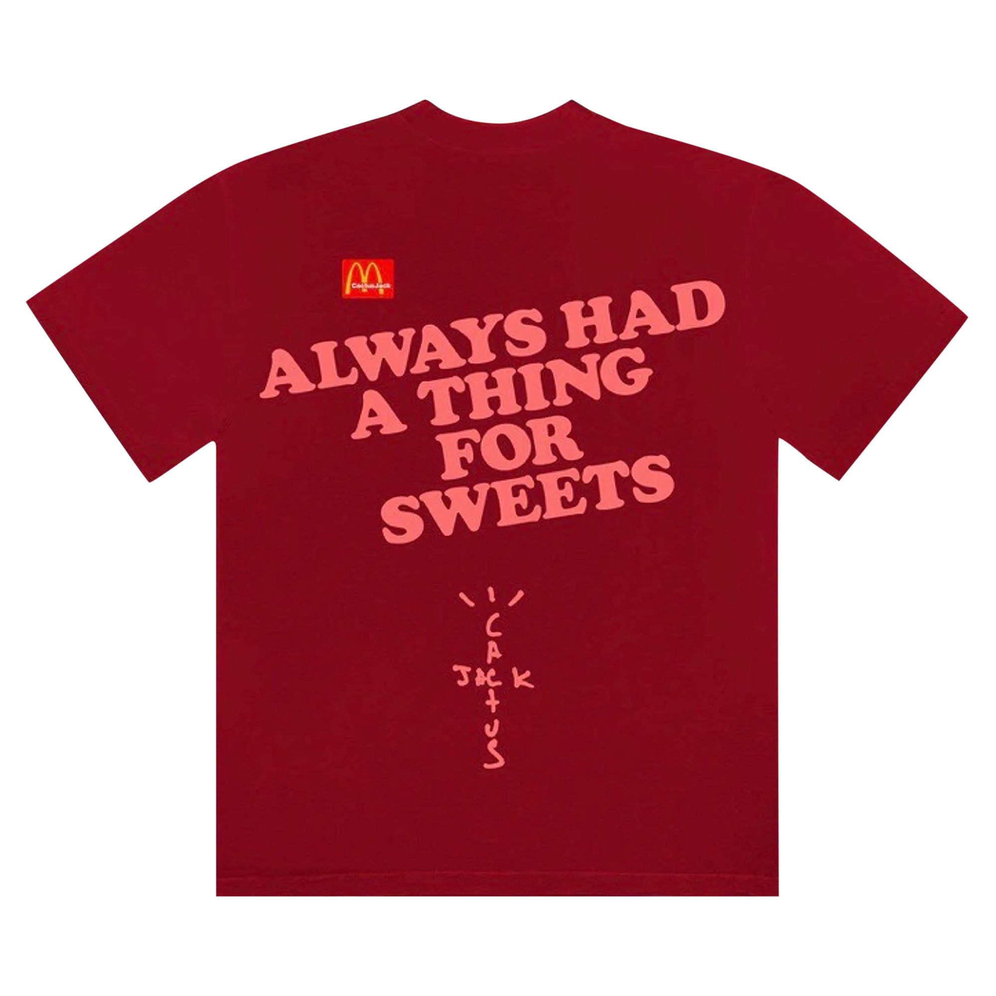 【楽天ランキング1位】 Buy Cactus Jack by Travis Scott x McDonald's Apple Pie T トップス