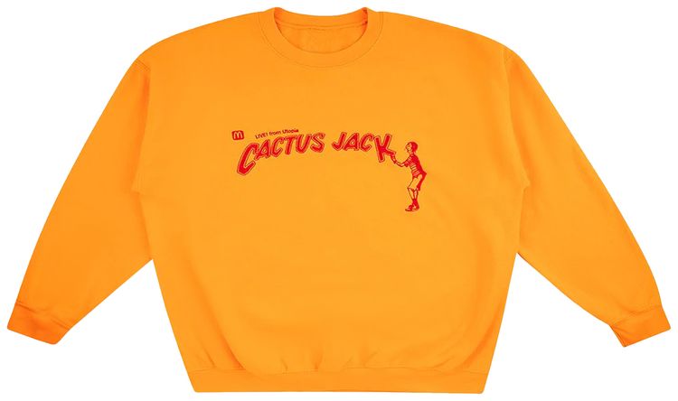 Cactus Jack by Travis Scott x McDonalds Spelling Crewneck Gold