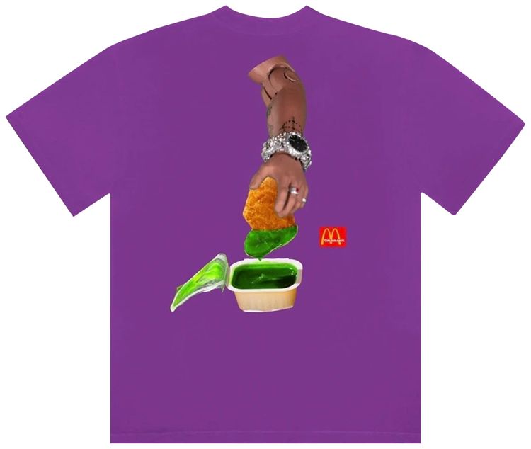 Cactus Jack by Travis Scott x McDonalds Cactus Sauce T Shirt III Purple