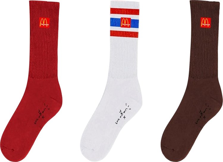 Cactus Jack by Travis Scott x McDonalds Arches Sock Pack Multi