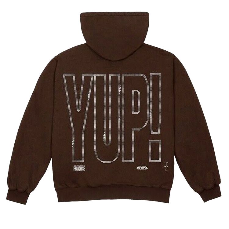Buy Cactus Jack by Travis Scott YUP! Zip Hoodie 'Brown' - CJMFHS09 BROW |  GOAT