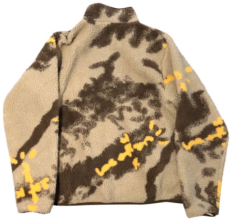 Cactus Jack by Travis Scott Half Zip Sherpa Pullover Cream