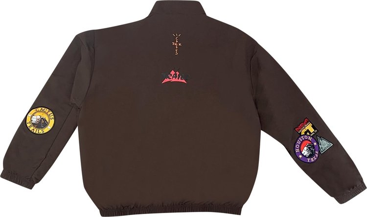 Cactus Jack by Travis Scott Cactus Trails Half Zip Windbreaker Brown