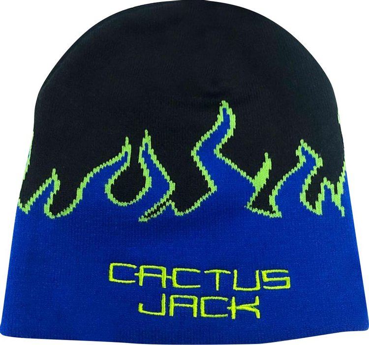 Cactus Jack by Travis Scott Digital Logo Beanie 'Black/Blue'
