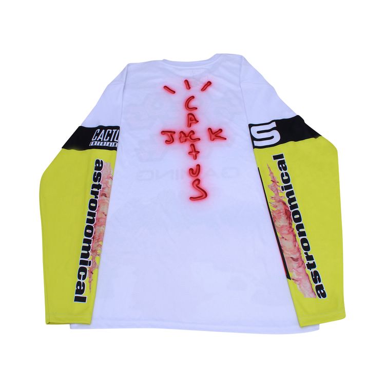 Cactus Jack by Travis Scott The Scotts Gaming II Long Sleeve Jersey White