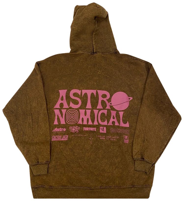 Cactus Jack by Travis Scott World Event Hoodie Brown