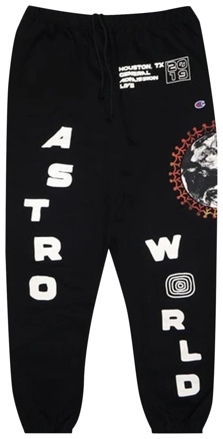 Cactus Jack by Travis Scott Astrofest 2019 Sweatpants Black