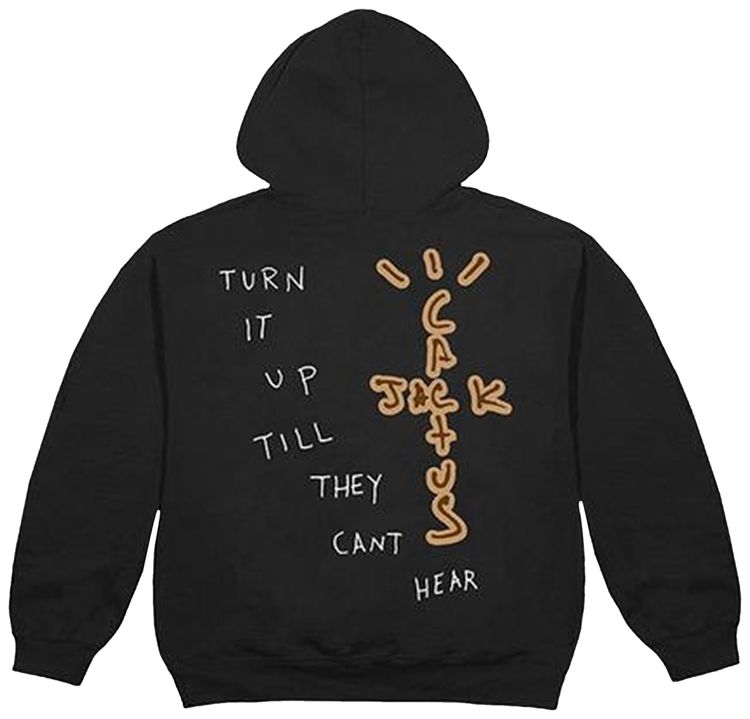 Cactus Jack by Travis Scott Highest In The Room Sun Hoodie Black