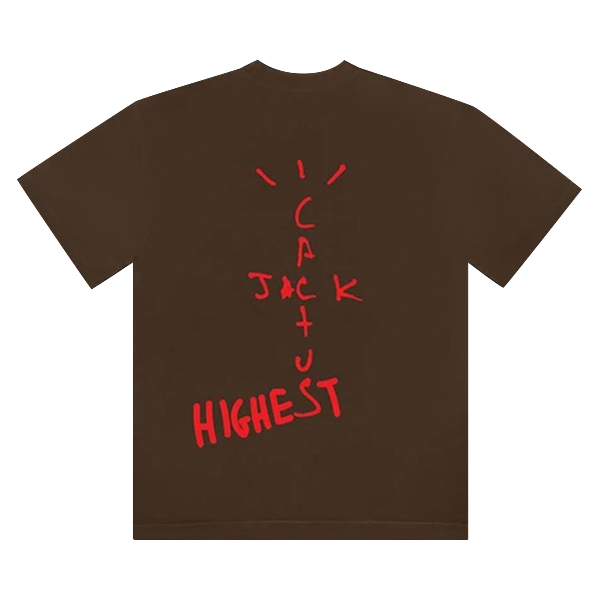 Size xxl Cactus Jack by Travis Scott x Air Jordan Highest T Shirt Brown