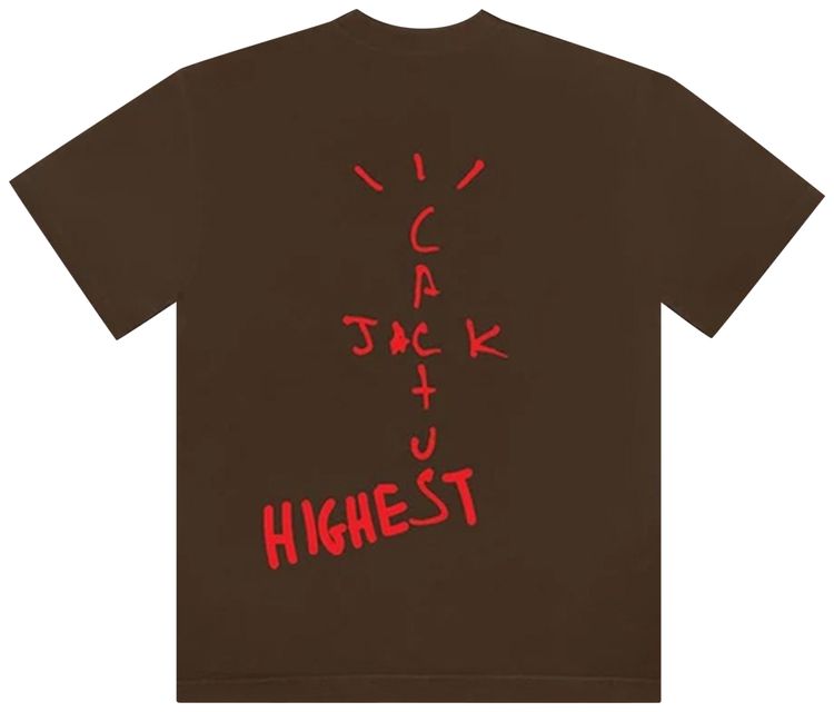 Cactus Jack by Travis Scott x Air Jordan Highest T Shirt Brown