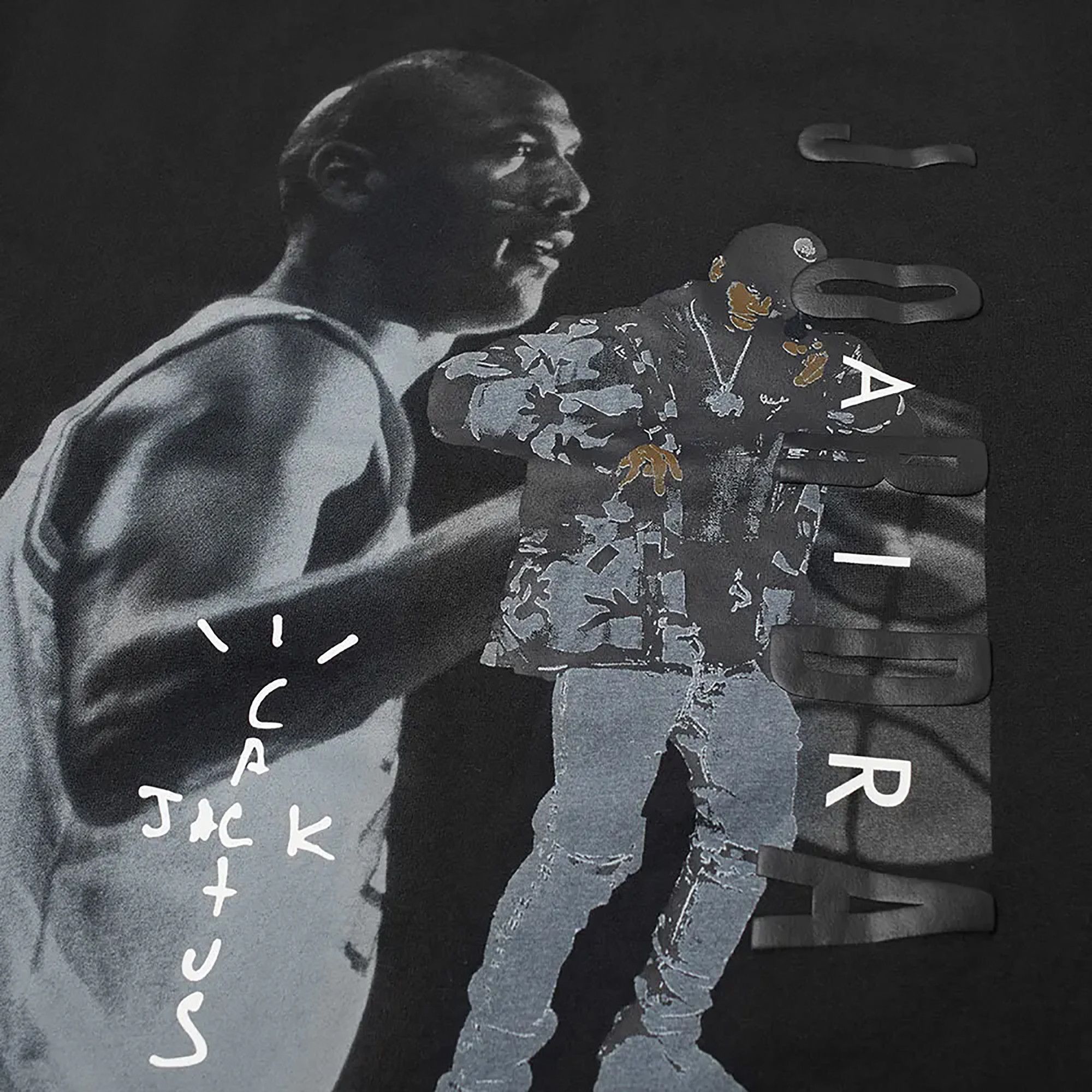 Size xxxl Cactus Jack by Travis Scott x Air Jordan T-Shirt 'Black'