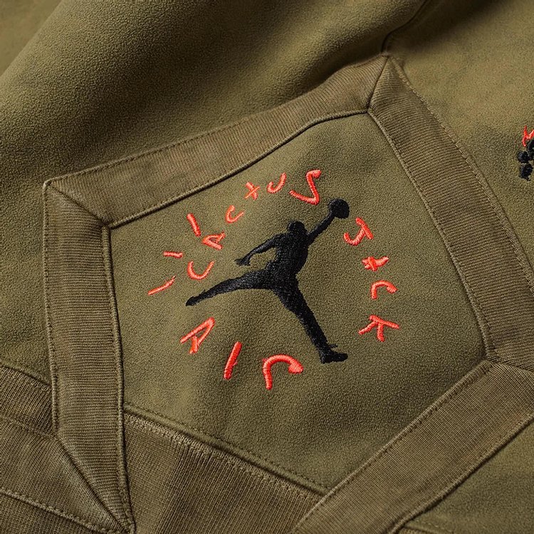 Cactus Jack by Travis Scott x Air Jordan Washed Suede Shorts Medium Olive