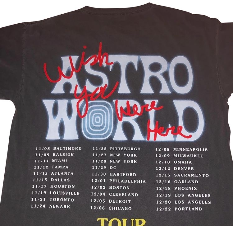 Cactus Jack by Travis Scott Astroworld Horse Head T Shirt Black