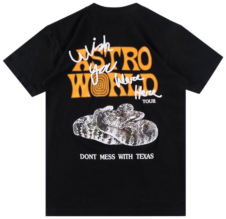 Cactus Jack by Travis Scott Astroworld Houston Exclusive T Shirt Black