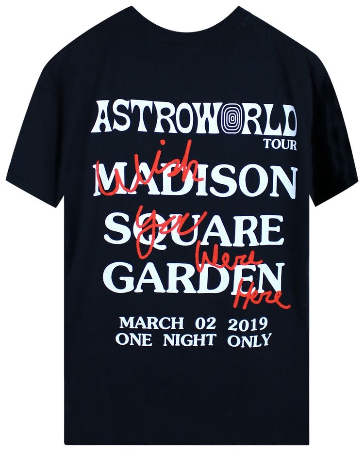 Cactus Jack by Travis Scott Astroworld MSG Taxi T Shirt Black