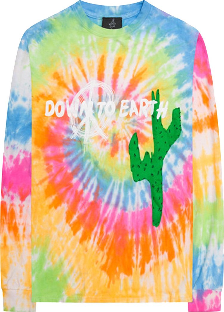 Cactus Jack by Travis Scott Astroworld x DSM Down To Earth Long-Sleeve T-Shirt 'Tie-Dye'