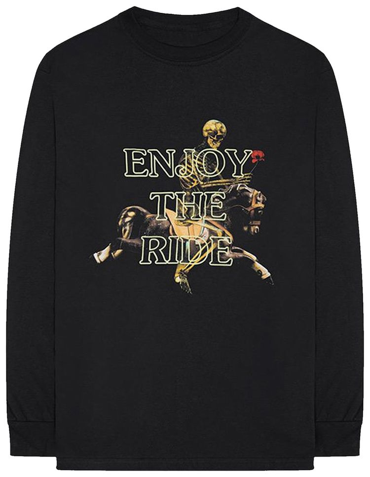 Cactus Jack by Travis Scott Astroworld Enjoy The Ride Long Sleeve T Shirt Black