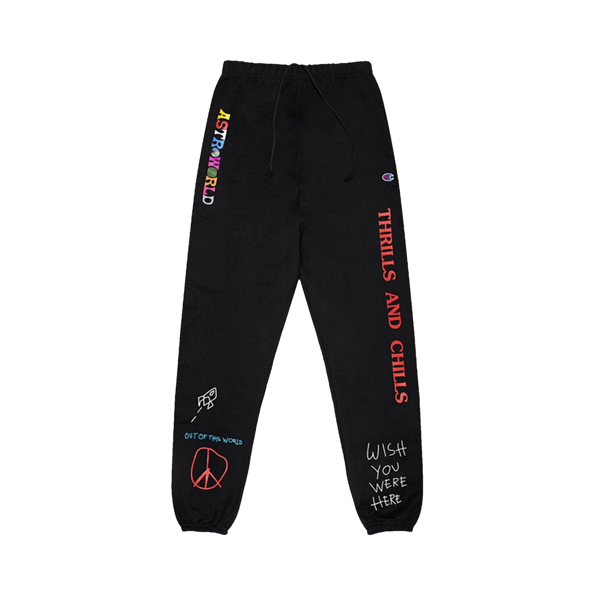 Size s Cactus Jack by Travis Scott Astroworld World Peace Sweatpants Black