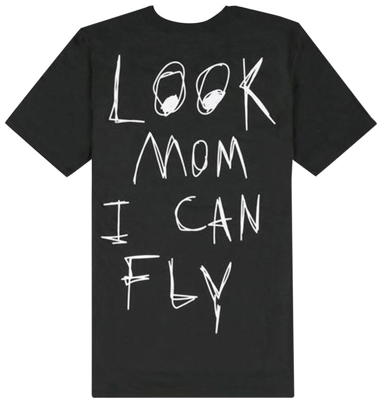 Cactus Jack by Travis Scott x Nike Look Mom I Can Fly II T Shirt Black