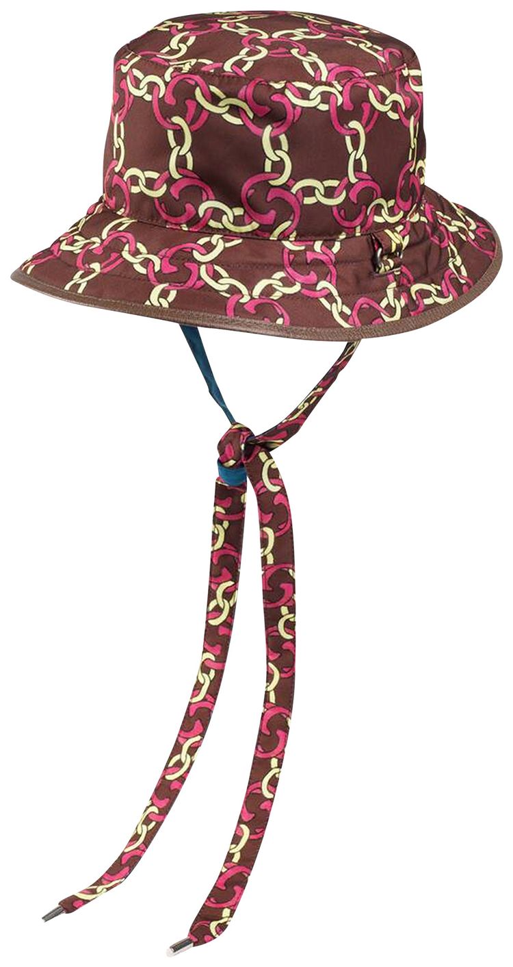 The North Face x Gucci Self Tie Nylon Hat Brown