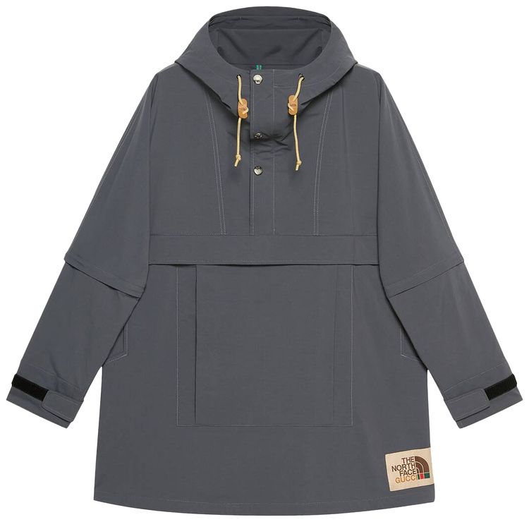 The North Face x Gucci Nylon Windbreaker Gray