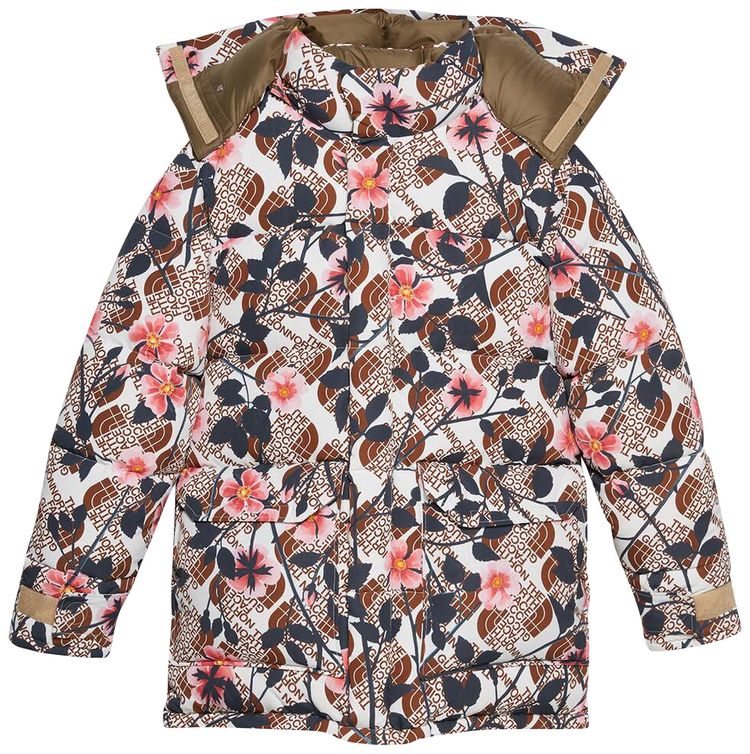 The North Face x Gucci Floral Down Parka IvoryPink