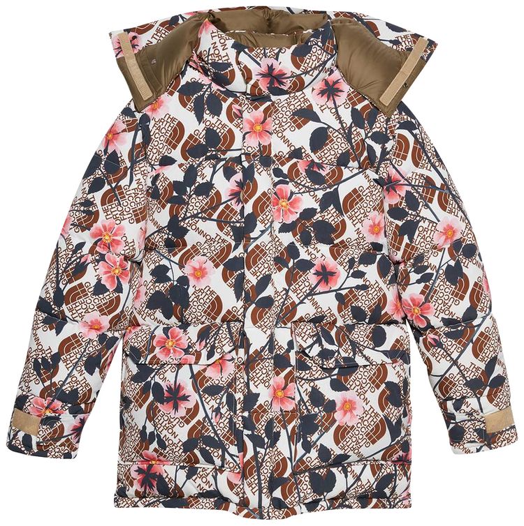 The North Face x Gucci Floral Down Parka 'Ivory/Pink'