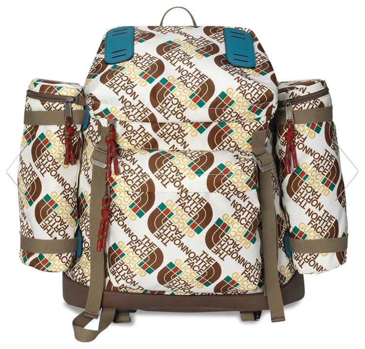 The North Face x Gucci Large Backpack Ivory and Brown