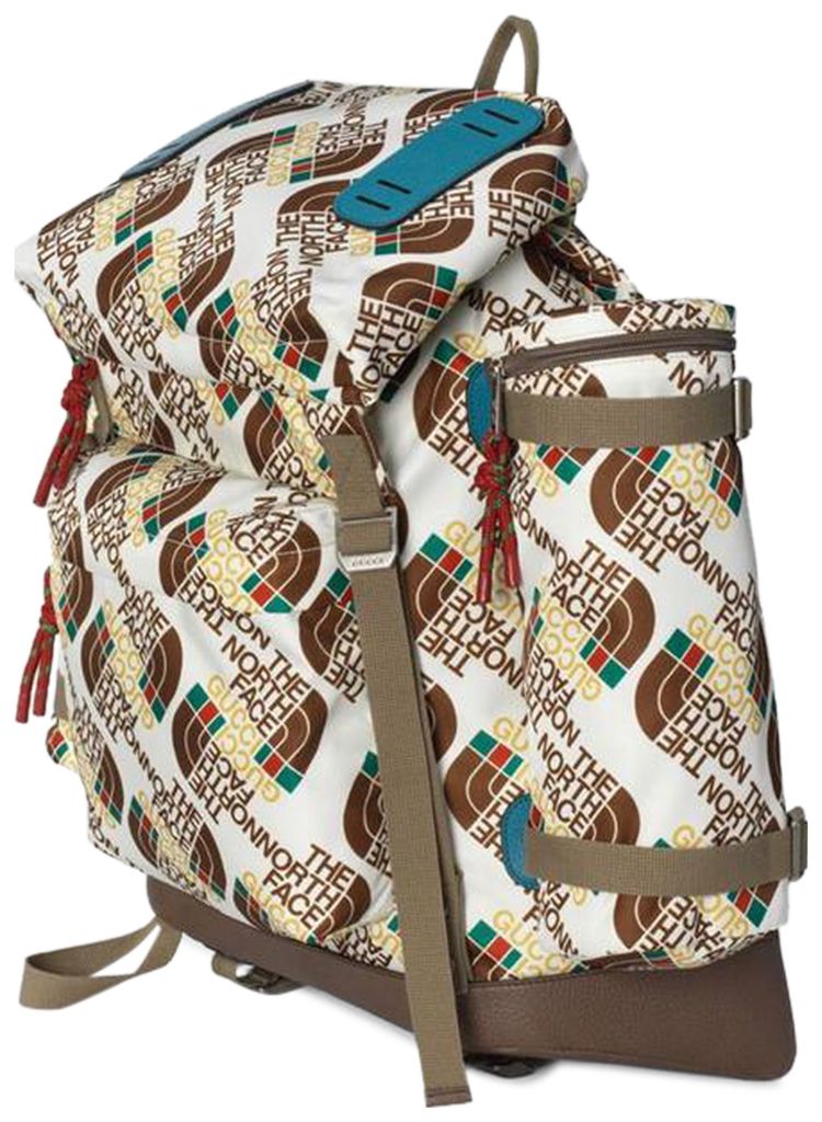 The North Face x Gucci Large Backpack Ivory and Brown