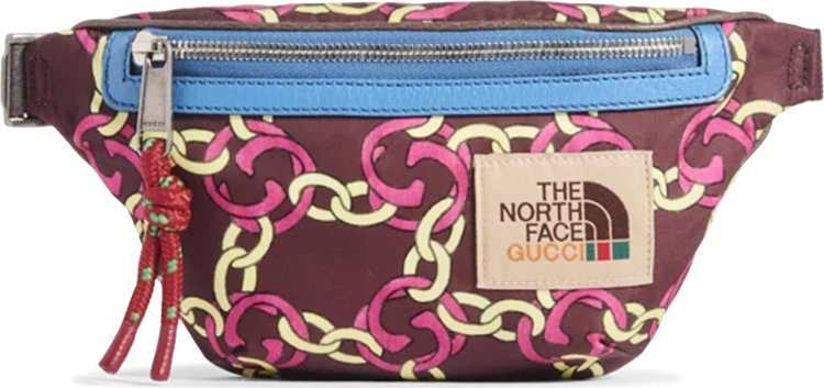 The North Face x Gucci Belt Bag Burgundy Multi