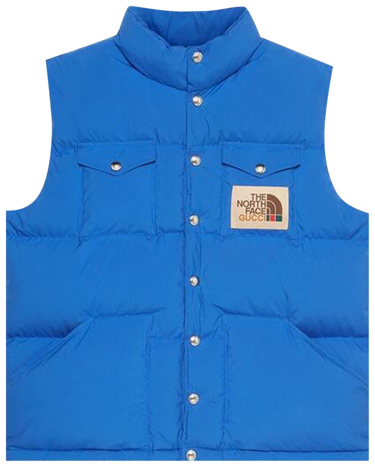 The North Face x Gucci Down Vest Blue