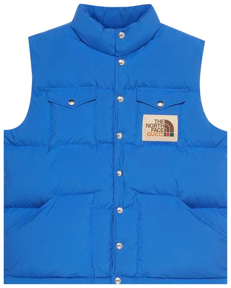 The North Face x Gucci Down Vest 'Blue'