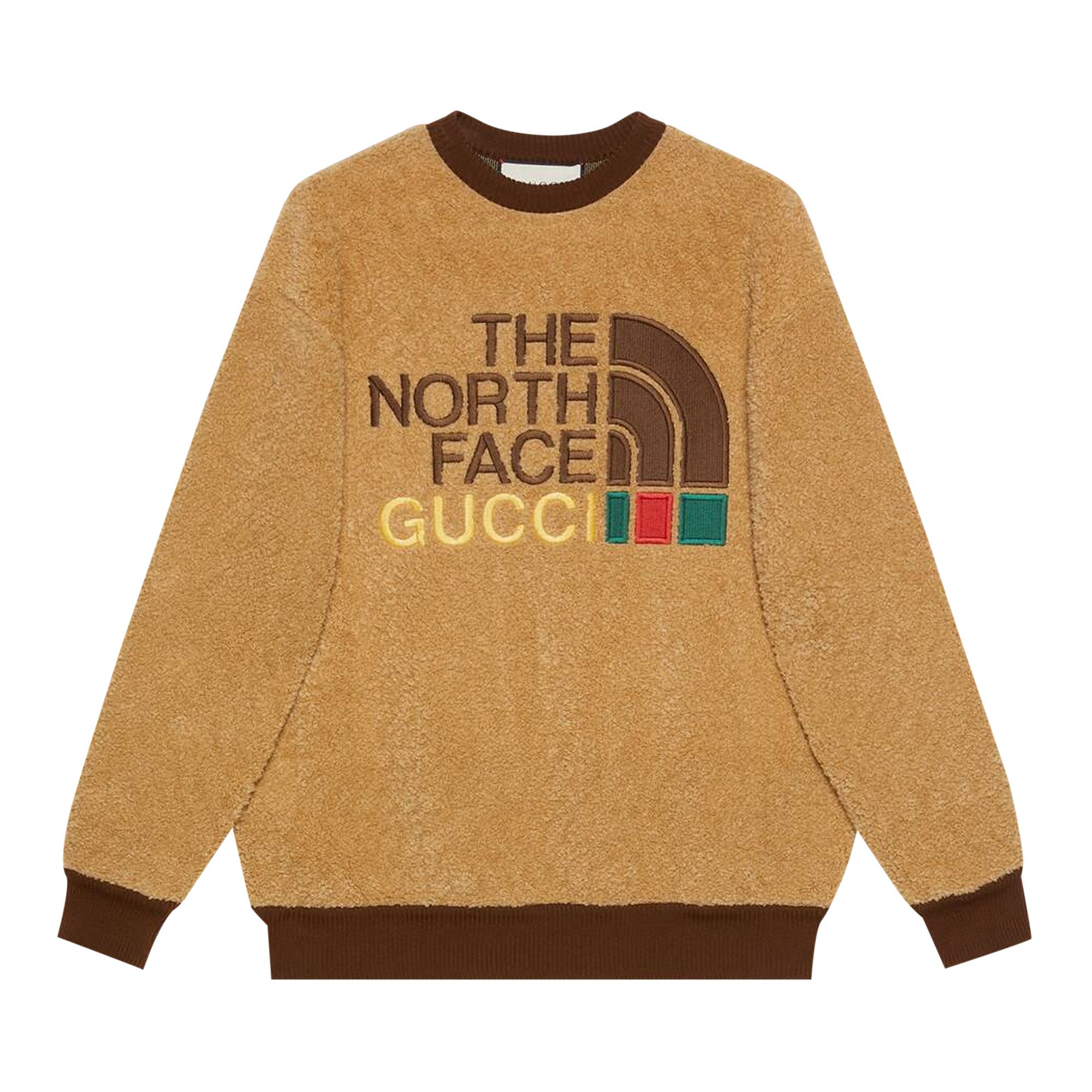 GUCCI × THE NORTH FACE グッチ ノースフェイス FAUX FUR SWEATSHIRT 644662 XJC30 フォウファースウェットシャツ クルーネックスウェット S⊥FL924 GUCCI × THE NORTH FACE グッチ ノースフェイス FAUX FUR