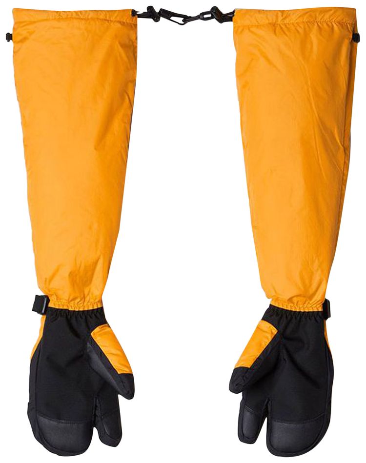 The North Face x MM6 Maison Margiela Circle Tabi Expedition Mitt Gloves OrangeBlack
