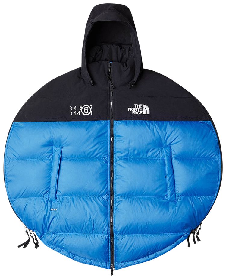 The North Face x MM6 Maison Margiela Circle Nuptse Jacket Lake BlueBlack