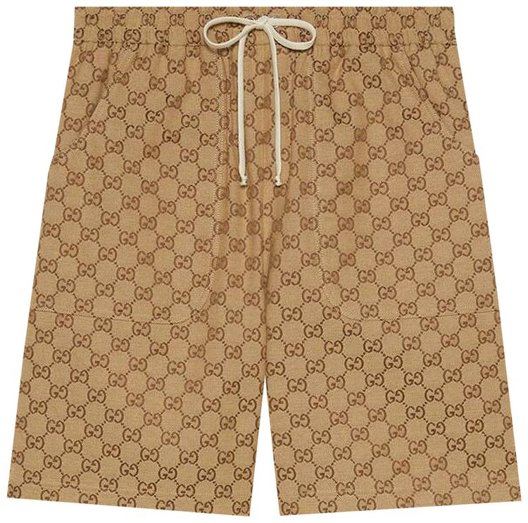 The North Face x Gucci GG Canvas Shorts BeigeEbony
