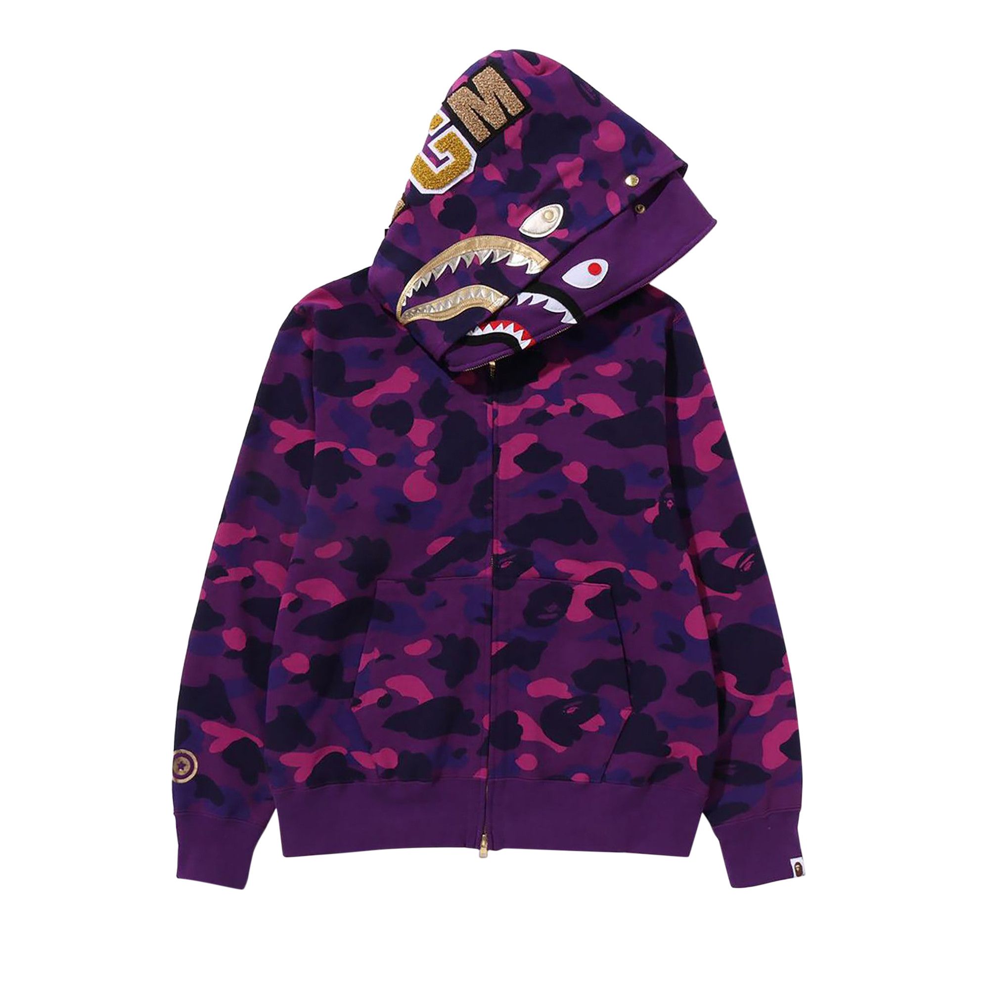 Bape double zip hoodie sale