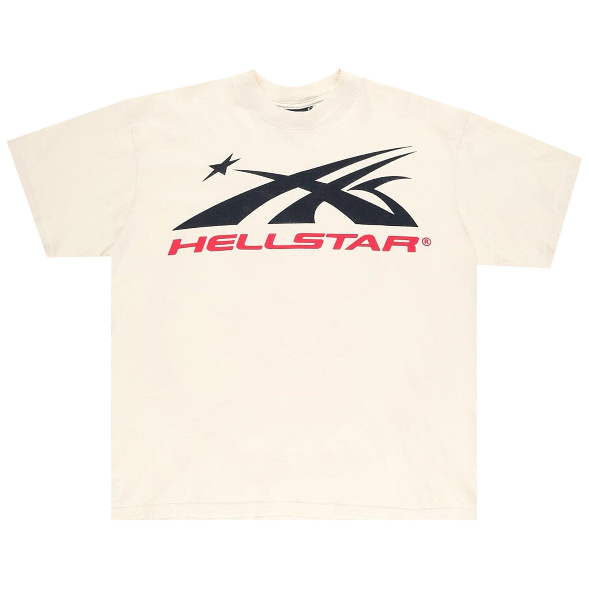 Buy Hellstar Gel Sport Logo T-Shirt 'White/Red' - HS T20 WHIT | GOAT