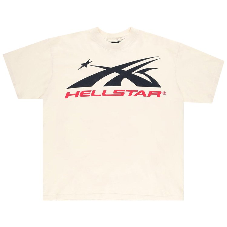 Hellstar Gel Sport Logo T-Shirt 'White/Red'