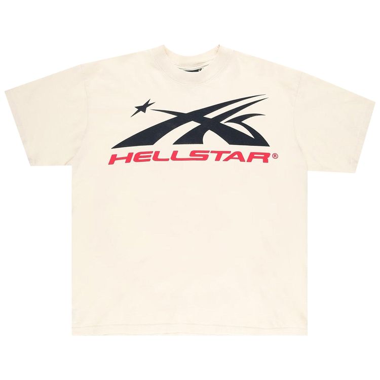 Hellstar Gel Sport Logo T Shirt WhiteRed