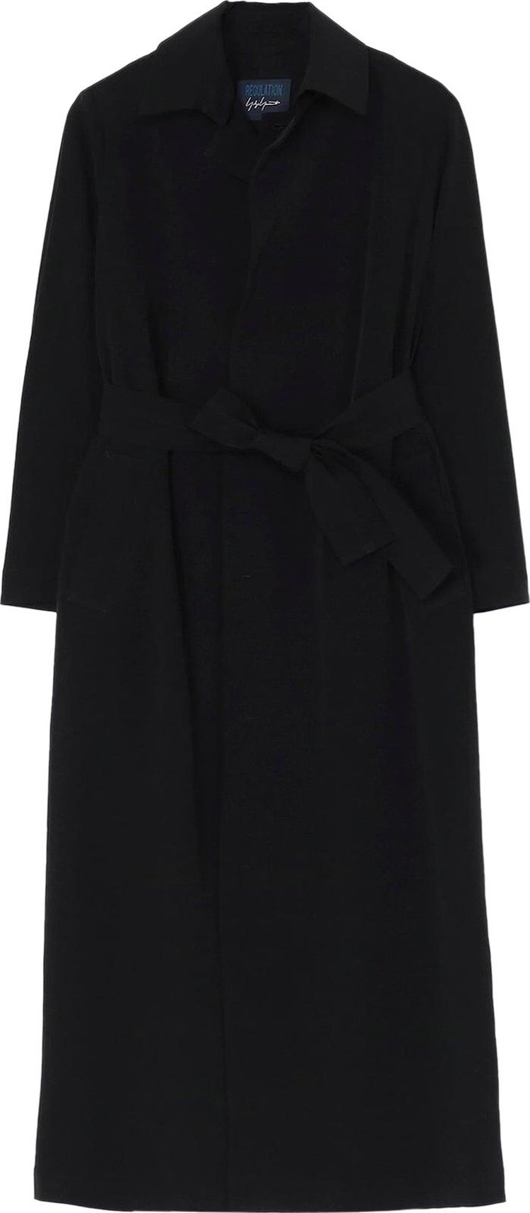 Yohji Yamamoto Regulation Double Placket Coat Black