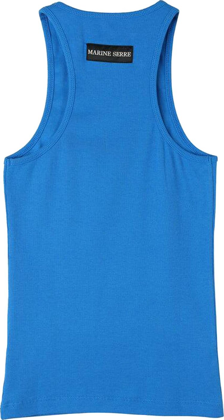 Marine Serre Rib Tank Top Blue