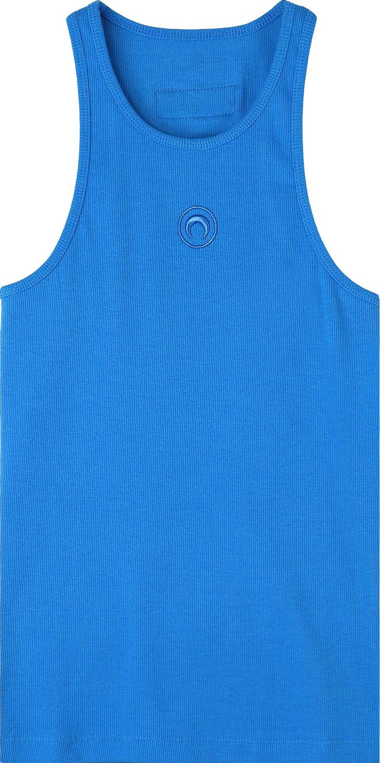 Marine Serre Rib Tank Top Blue